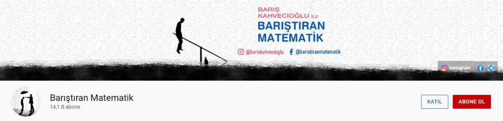 Barıştıran matematik Youtube kanalı Barış Kahvecioğlu