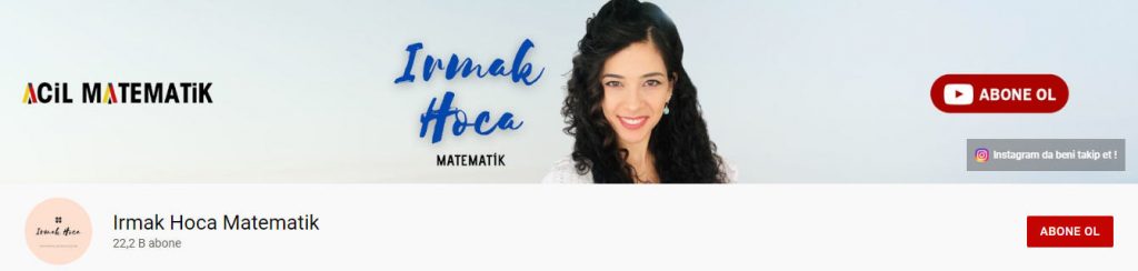 Irmak hoca matematik Youtube kanalı