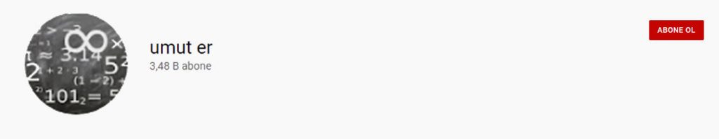 Umut Er Youtube kanalı