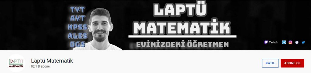 Laptü matematik Youtube kanalı
