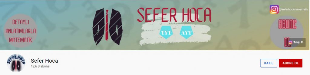 Sefer hoca Youtube matematik kanalı