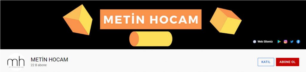 Metin Hocam Geometri kanalı Youtube 