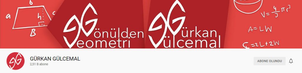 Gürkan Gülcemal geometri Youtube kanalı