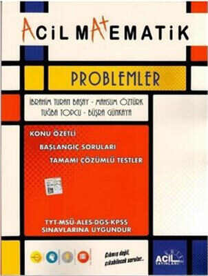 Acil Matematik TYT problemler soru bankası