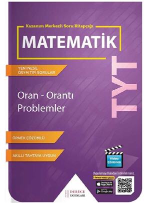 Derece yayınları tyt oran orantı problemler soru bankası
