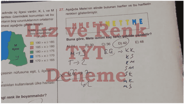 Hız ve Renk TYT matematik deneme çözümleri, 2021, 2022