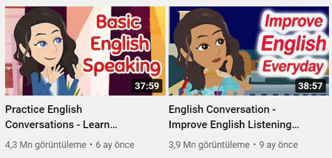 En iyi ingilizce öğreten kanallar, İngilizce konuşma kursu