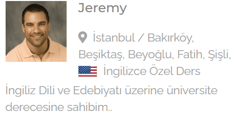 yabancıdan özel ders, konuşarak ingilizce öğren, Jeremy
