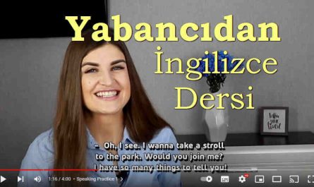 yabancıdan ingilizce özel ders, İngilizce konuşma dersi