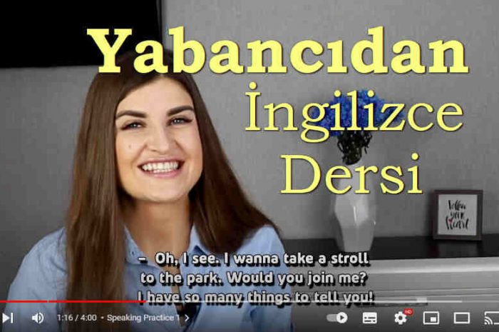 Yabancıdan İngilizce Özel Ders