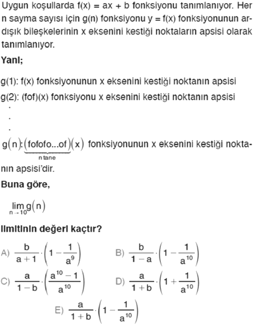 zor fonksiyon soruları, etkili yayınları
