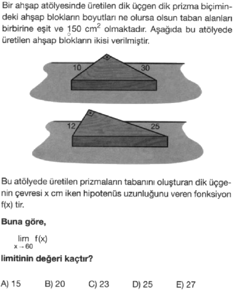 Zor matematik soruları, limit kavramı