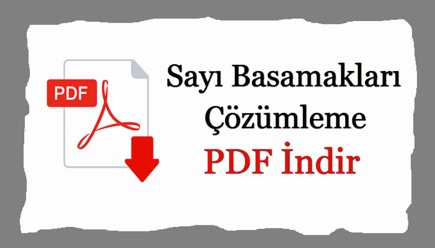 TYT sayı basamakları testi Pdf indir