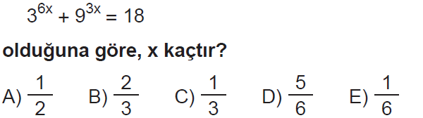 Üslü sayılarda toplama işlemi