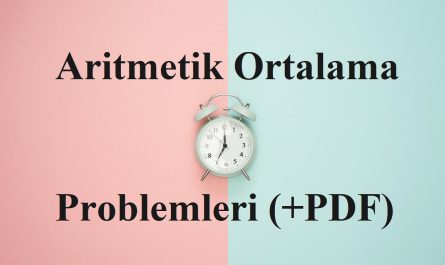 Aritmetik ortalama soruları ve problemleri, Pdf testi